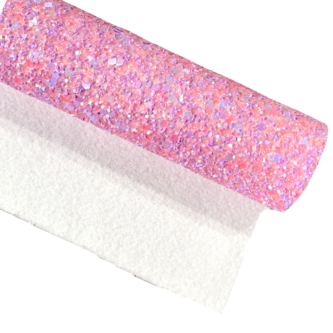 Pink Party Chunky Glitter Leather