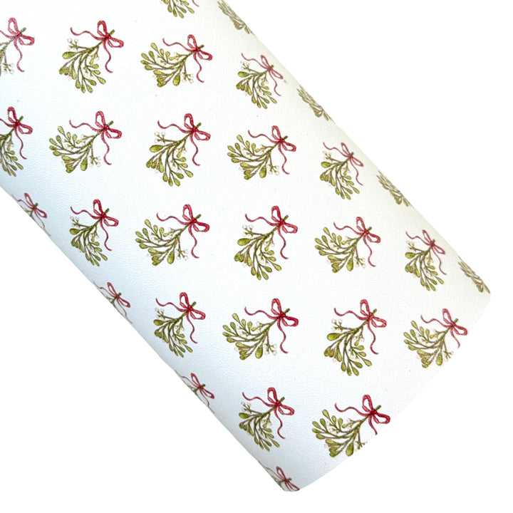 Mistletoe Kiss Custom Print Leatherette