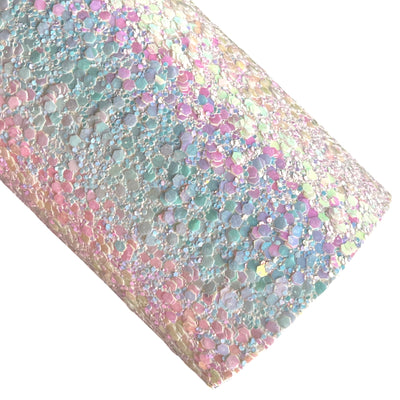 Clouds Holographic Chunky Glitter Leather