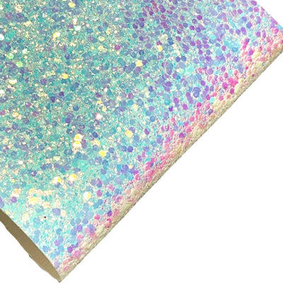 Clouds Holographic Chunky Glitter Leather
