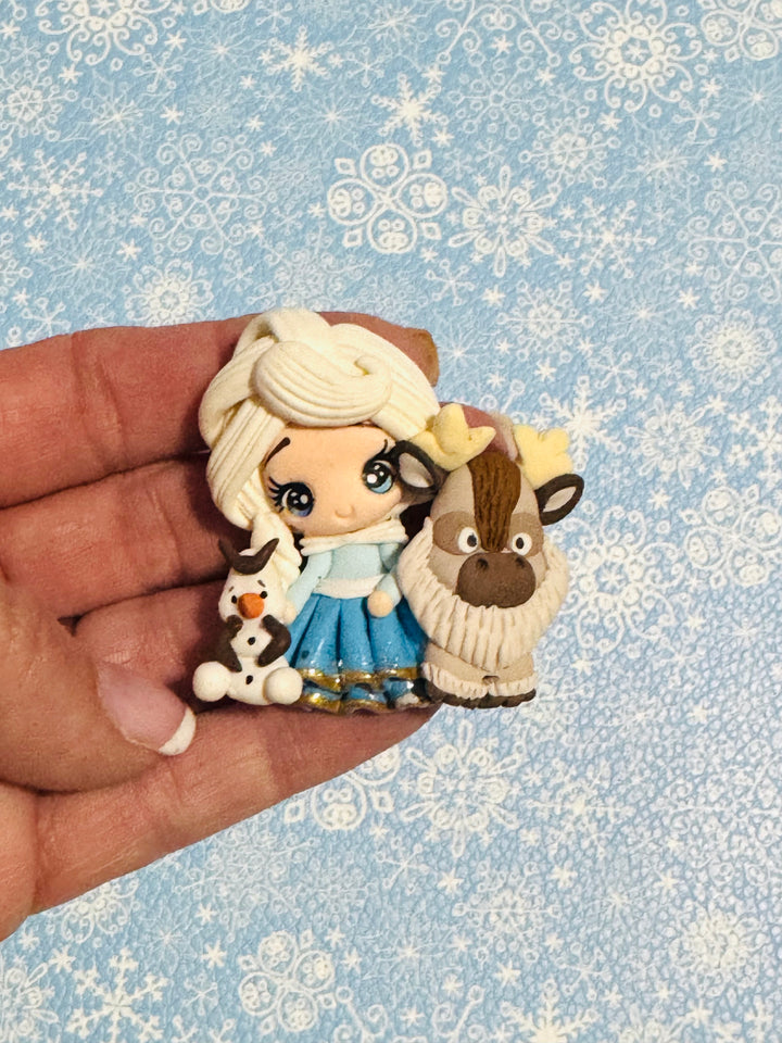 Elsa Princess Bow Clays