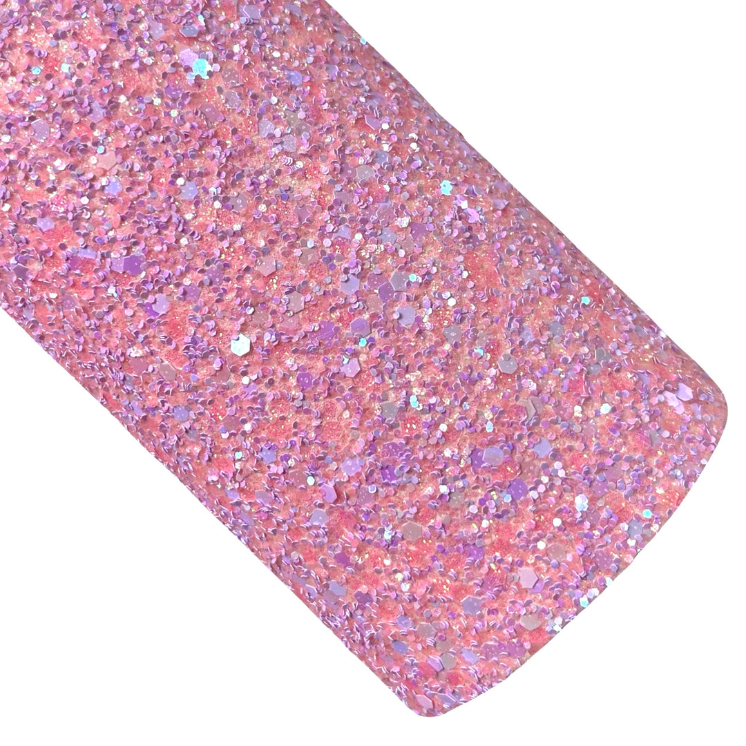 Pink Party Chunky Glitter Leather