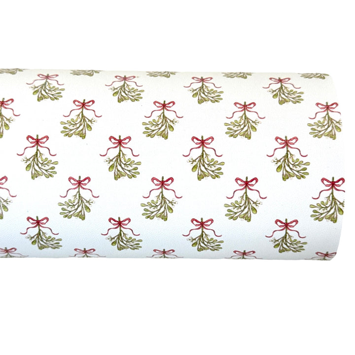 Mistletoe Kiss Custom Print Leatherette