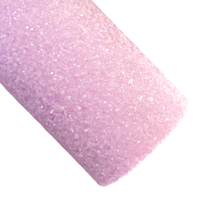 Frosty Crystal Chunky Glitter Leather in Pink