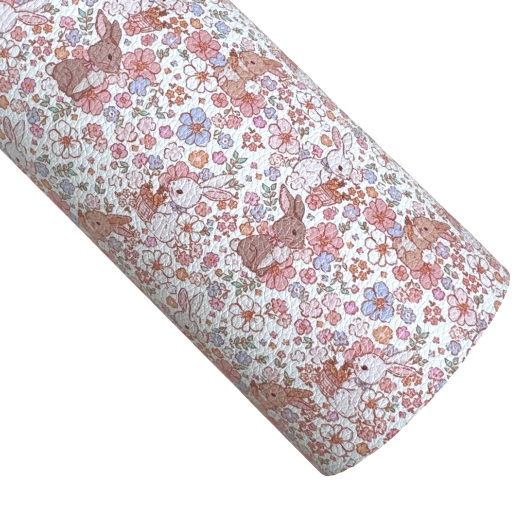 Muse Bloom Floral Bunny Bundle Faux Leather and Glitter