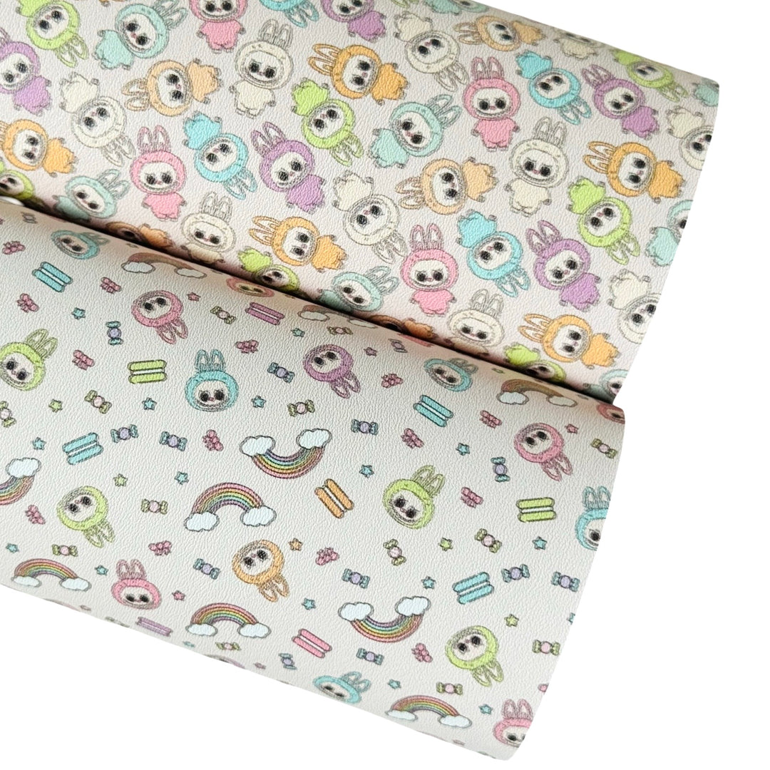 Monsters Faux Leather Sheet