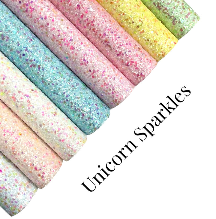 Blush Rainbow Unicorn Sparkles Chunky Glitter