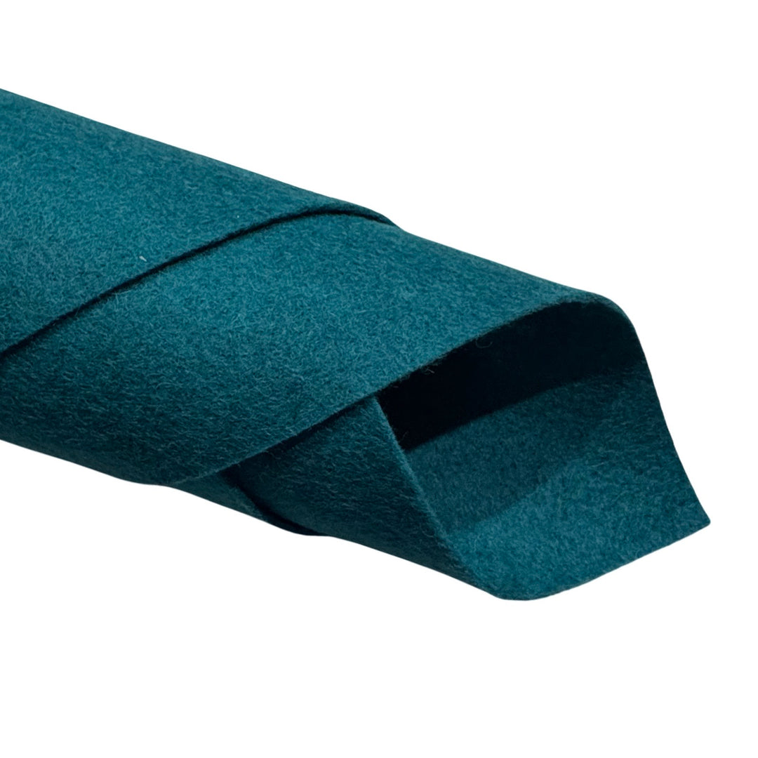 1mm Heather Petrol Merino Wool Felt