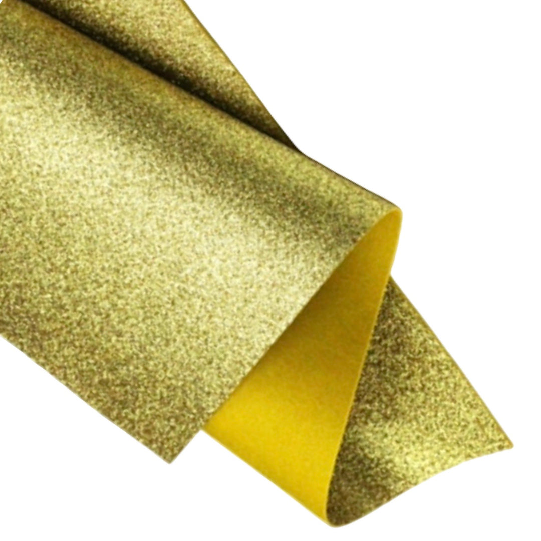 Gold Glitter Pure Wool Felt G01