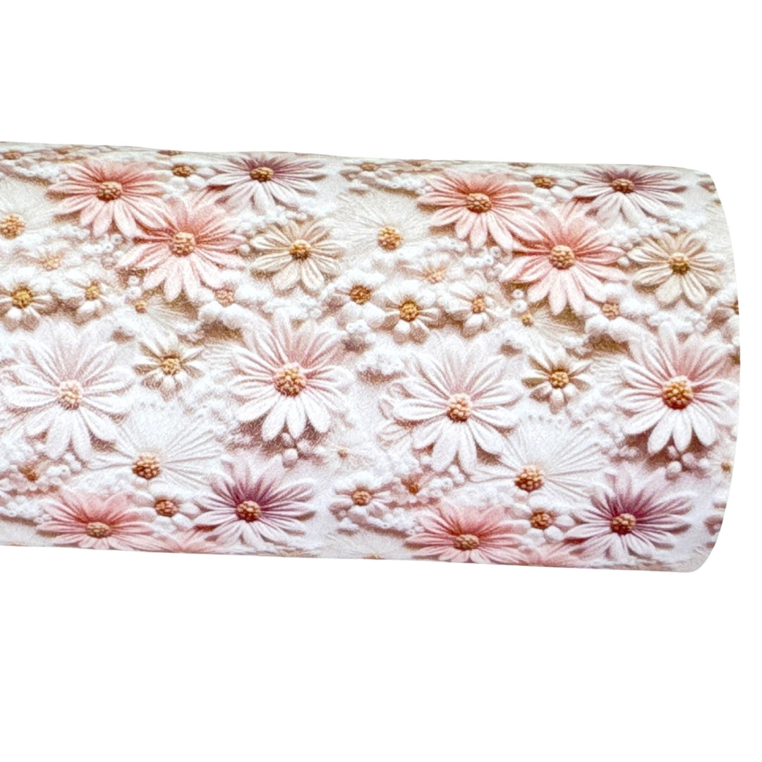 Blush Floral Faux Leatherette