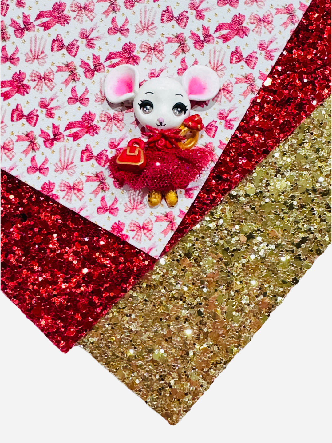 Chic Paris Mouse Bow Clay and Coordinated Bundle