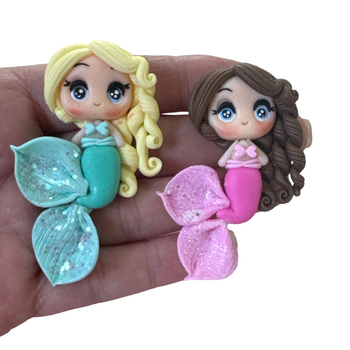 Pink Mermaid Clay Embellishment Gorgeous Maker