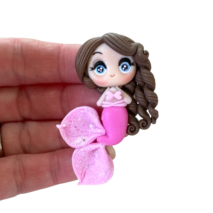 Pink Mermaid Clay Embellishment Gorgeous Maker