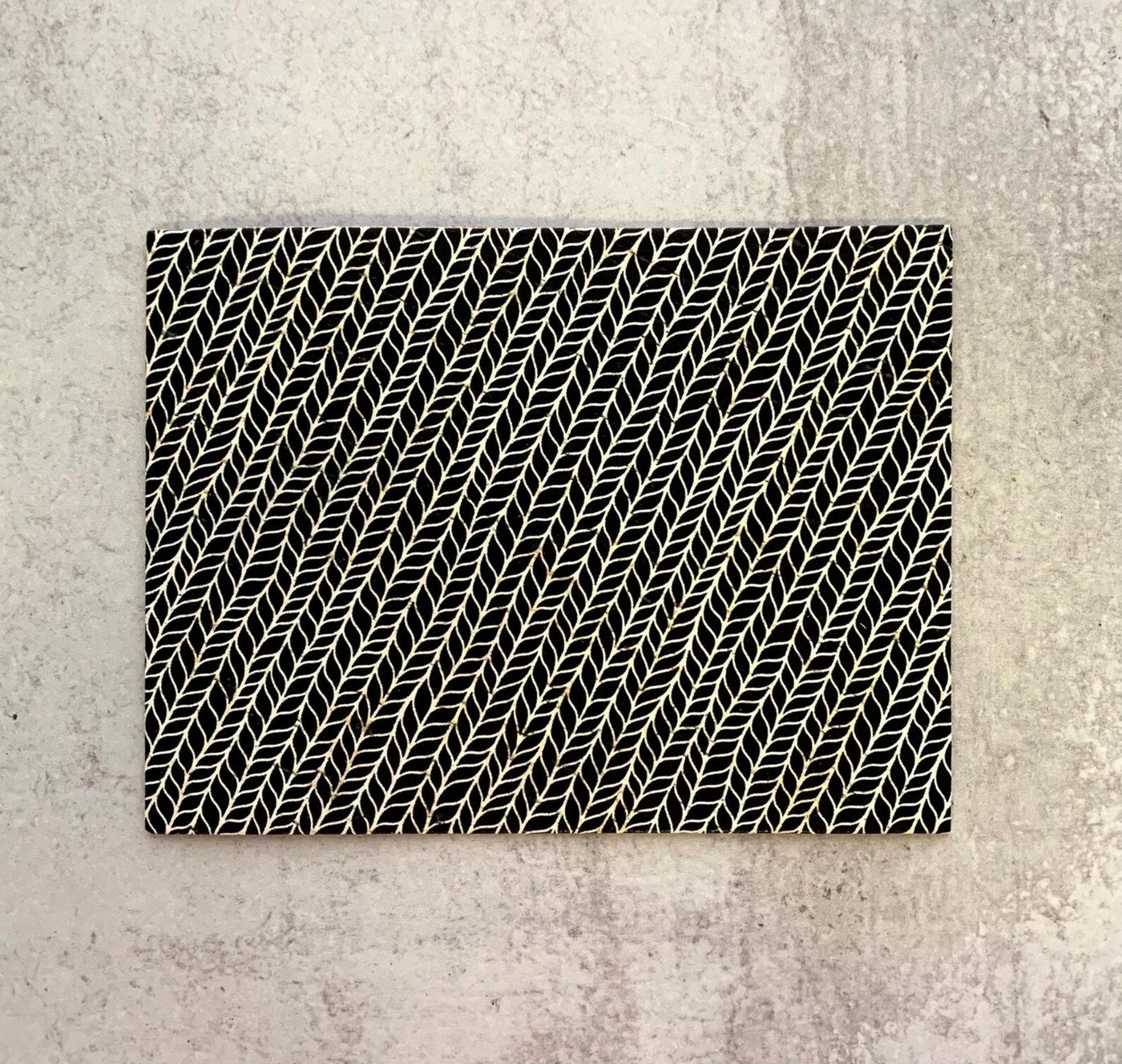 Black White Geometric Print Cork Leather Sheet for Earrings - 2023 Earring Material - Printed Genuine Leather