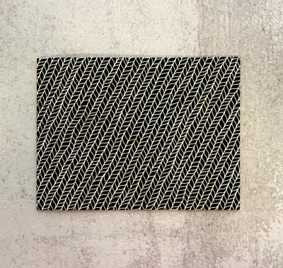 Black White Geometric Print Cork Leather Sheet for Earrings - 2023 Earring Material - Printed Genuine Leather