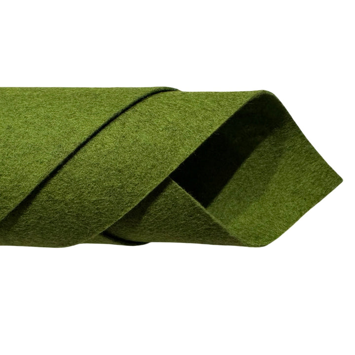 1mm Heather Moss Green Merino Wool Felt