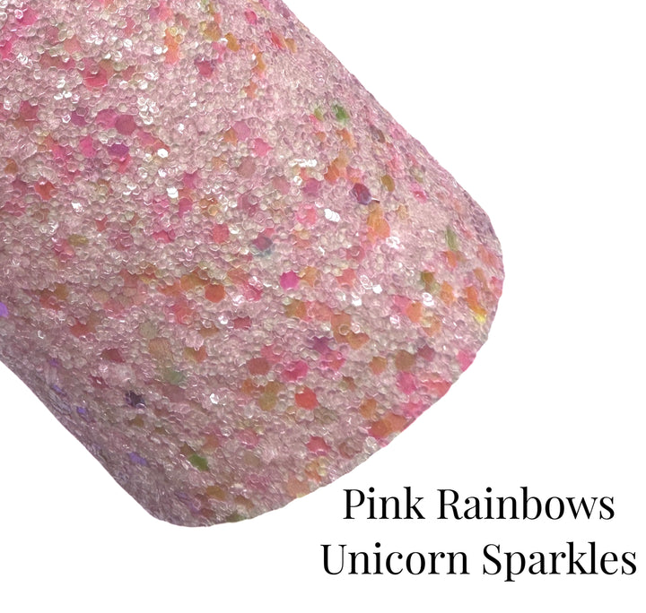 Licorne rose scintille de grosses paillettes