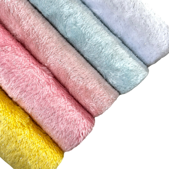 Faux Fur with Silver Thread