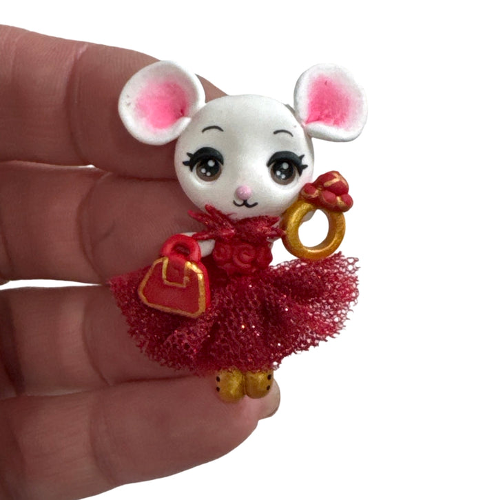 Christmas Chic Mouse Bow Clay and Coordinated Bundle