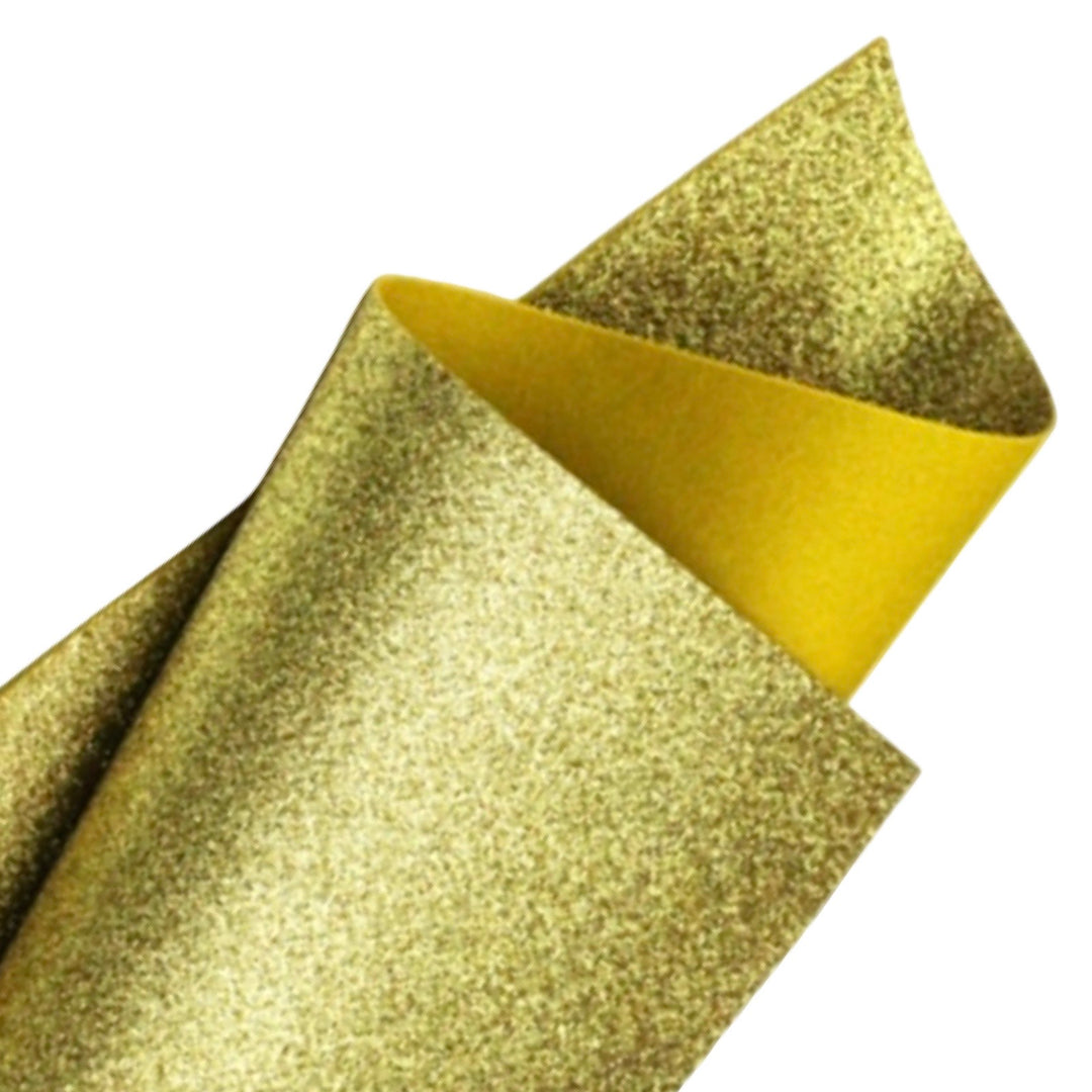 Gold Glitter Pure Wool Felt G01