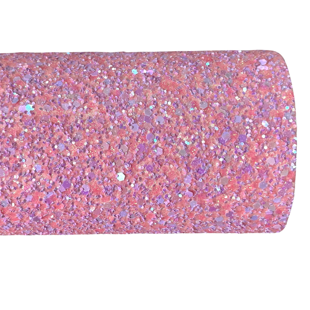 Pink Party Chunky Glitter Leather