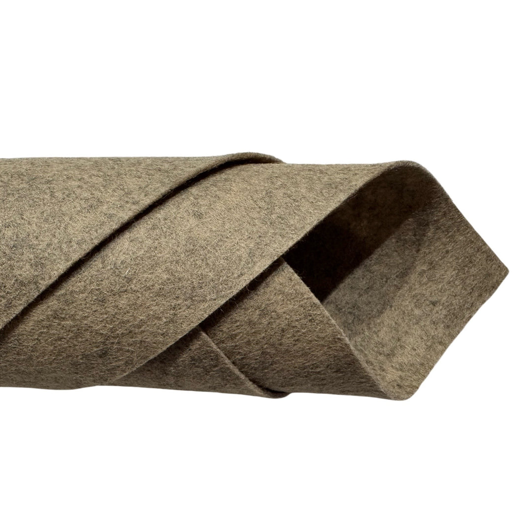 1mm Heather Mouse Brown Merino Wool Felt