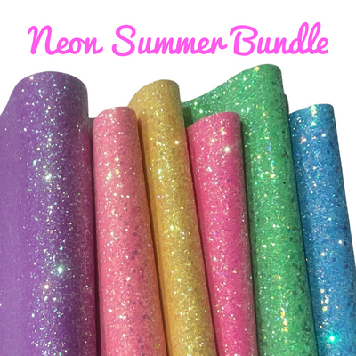 Neon Summer Rainbow Chunky Glitter