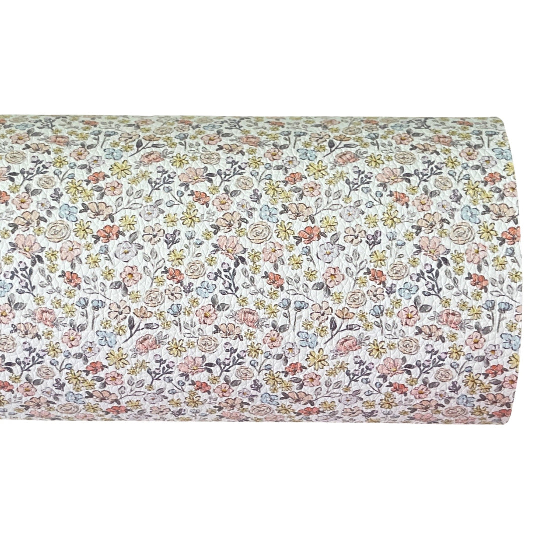 Spring Meadow 'Petites Fleurs' Custom Printed Leatherette