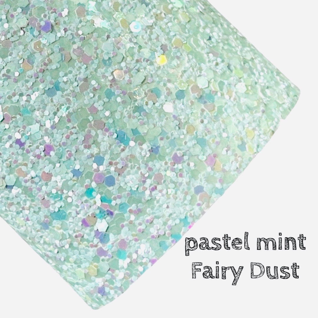 Paillettes épaisses pastel irisées vert clair - Fairy Dust