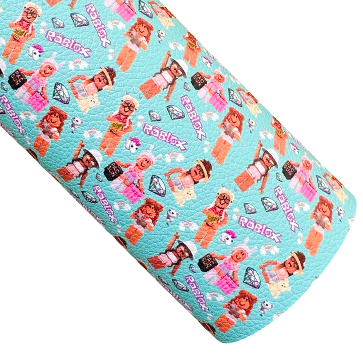 Gamer Girl Faux Leather Sheet