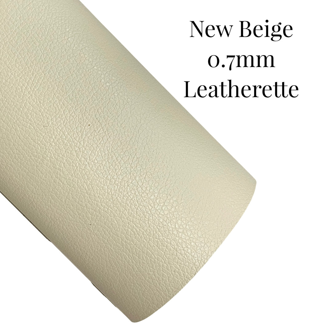 New Beige Leatherette Sheet Thin 0.7mm Perfect for Button earrings