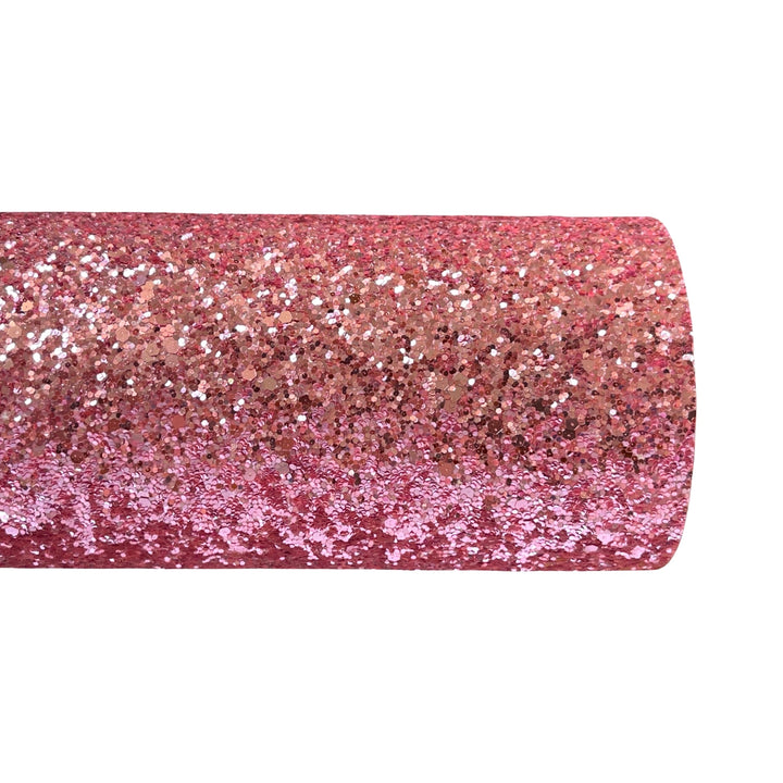 Soft Pink Chunky Glitter Fabric