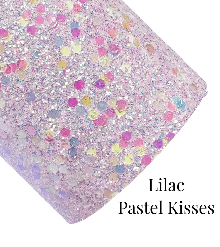 Lilas Whisper Pastel Kisses Chunky Glitter Cuir