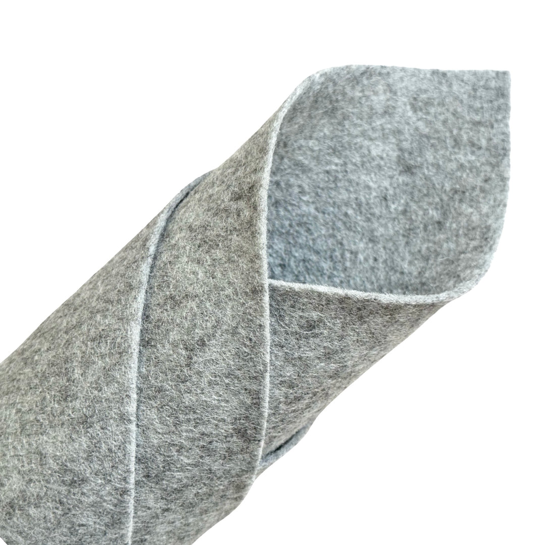 1mm Heather Light Grey Blue Pure Wool Felt No. G801
