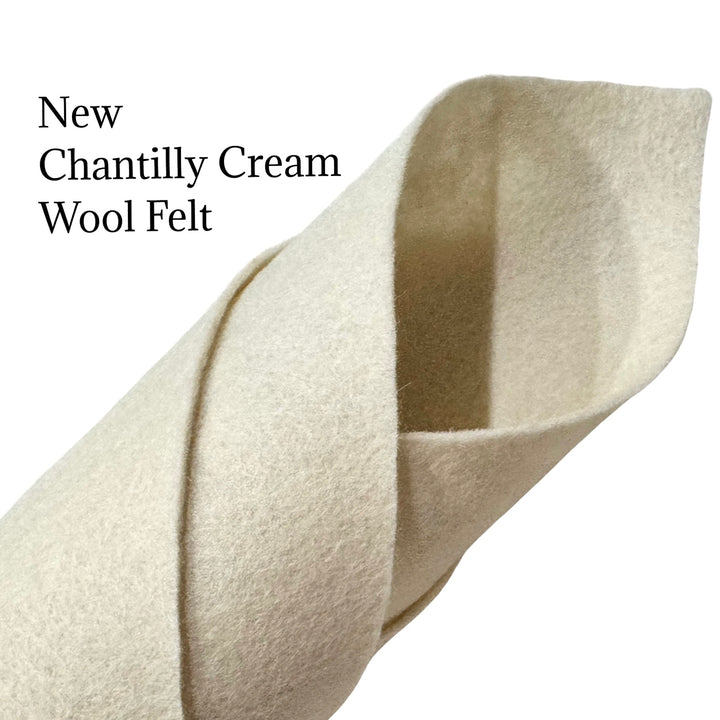NEW Chantilly Cream Merino Wool Felt