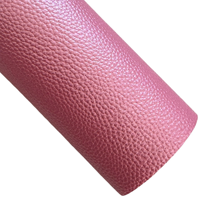 Pink Matte Metallic Faux Leather