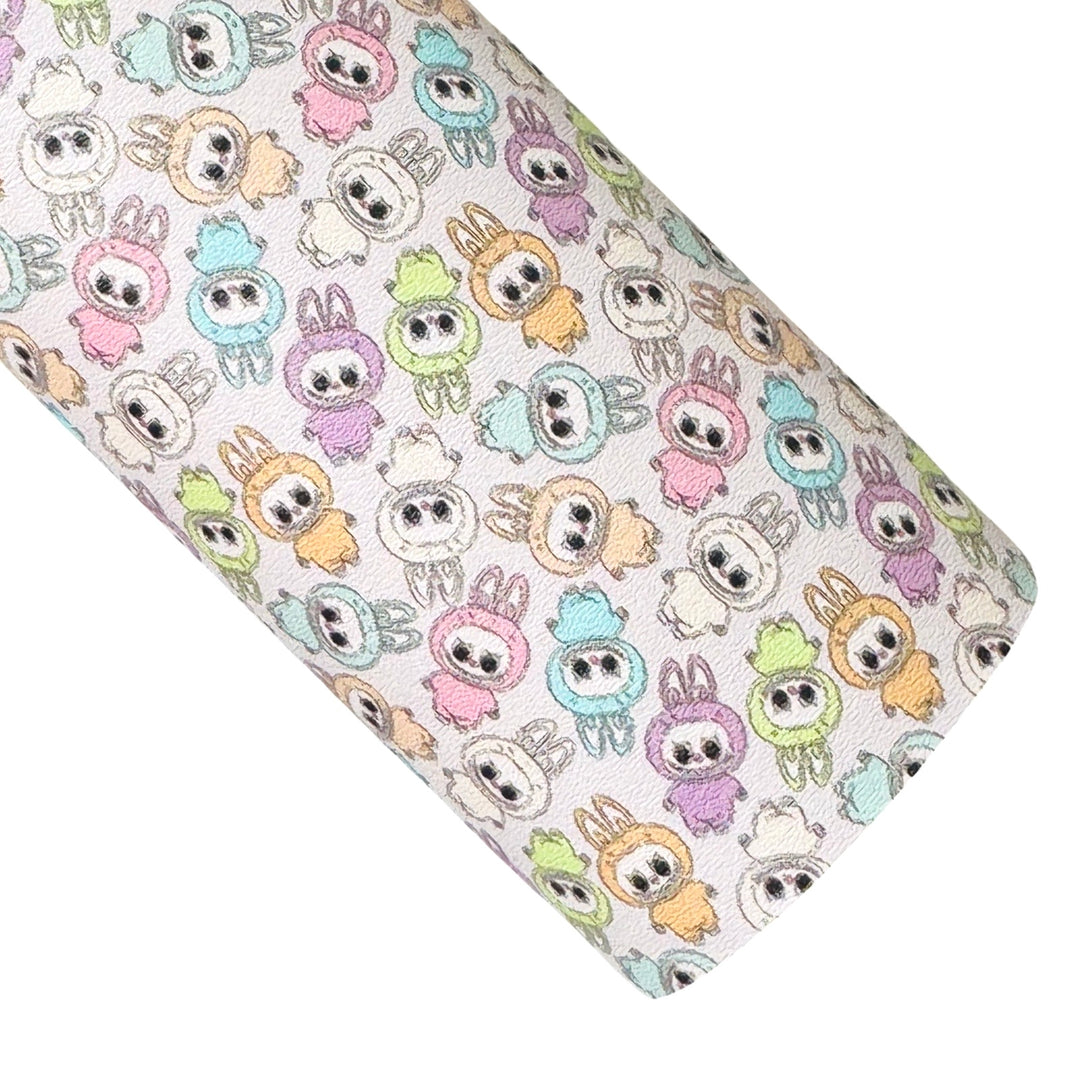 Monsters Faux Leather Sheet