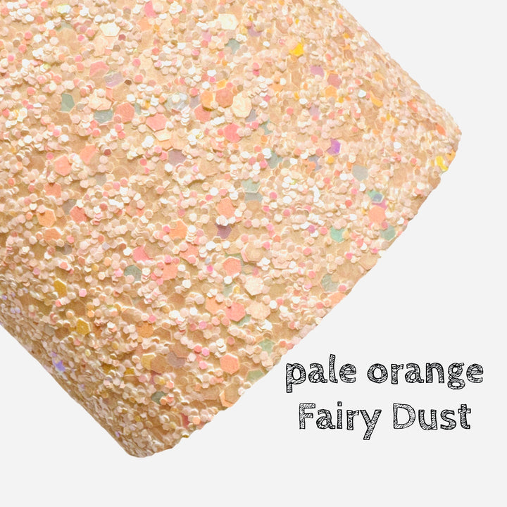 Grosses paillettes pastel irisées orange - Fairy Dust