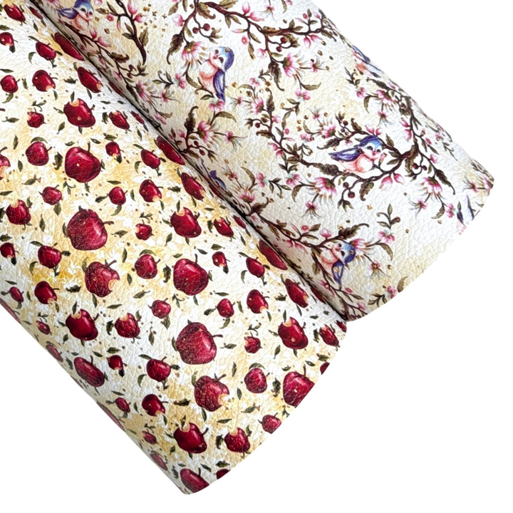 Poison Apple Print Faux Leathertte