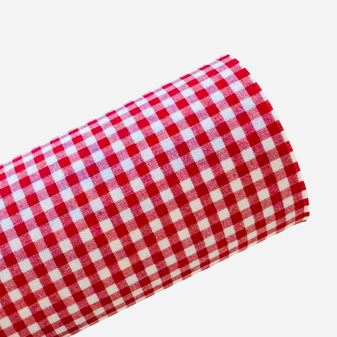 Feuille de feutre en tissu vichy rouge
