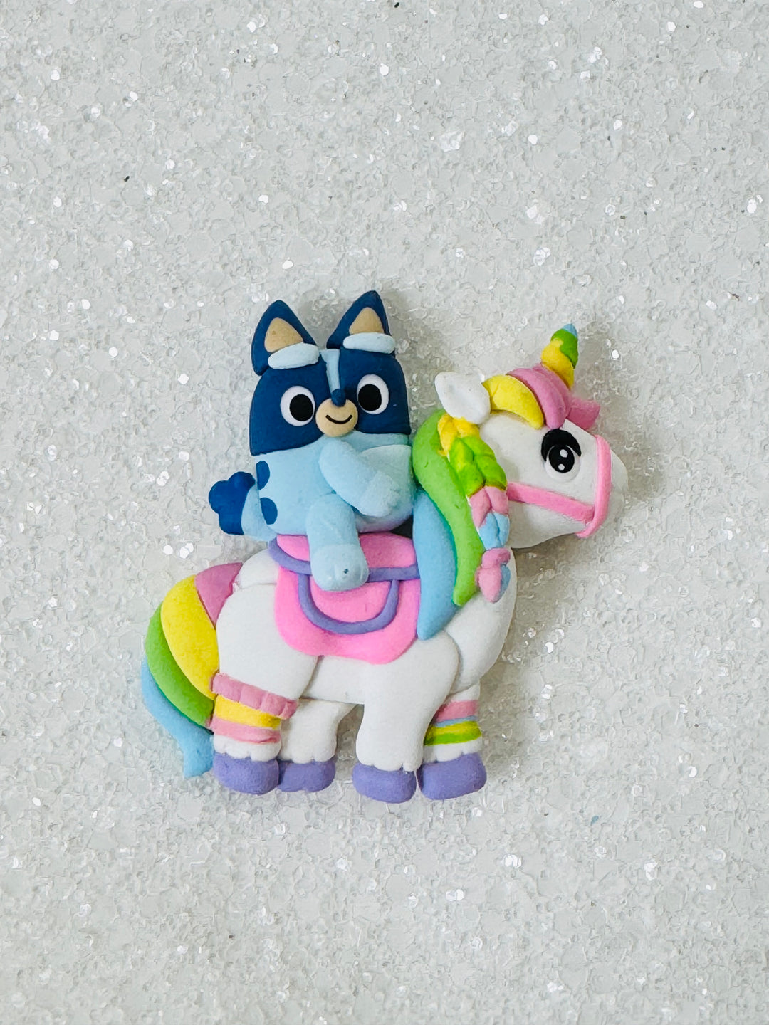 Pup on Unicorn Clay from Temptress Maker