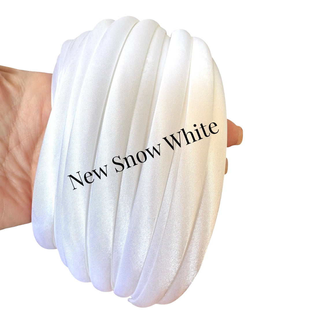 10mm Satin Covered Alice Headbands - 34 Colours