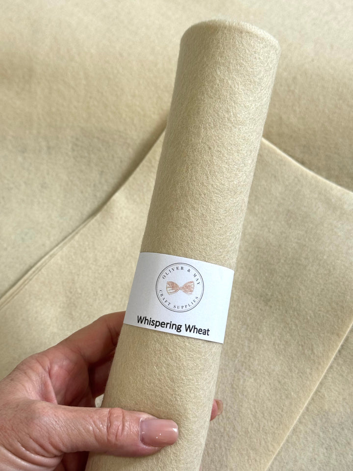 Whispering Wheat 100% Merino Wool Felt