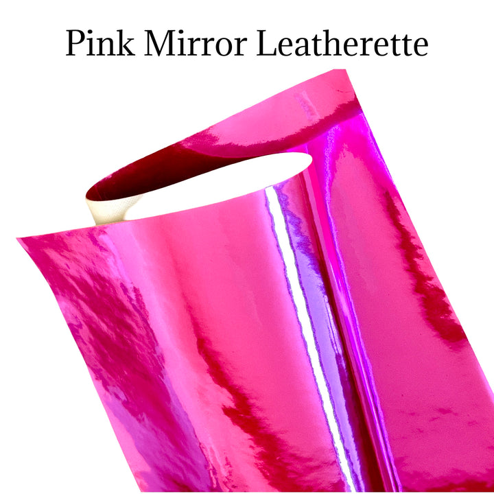 Pink Patent Mirror Leatherette