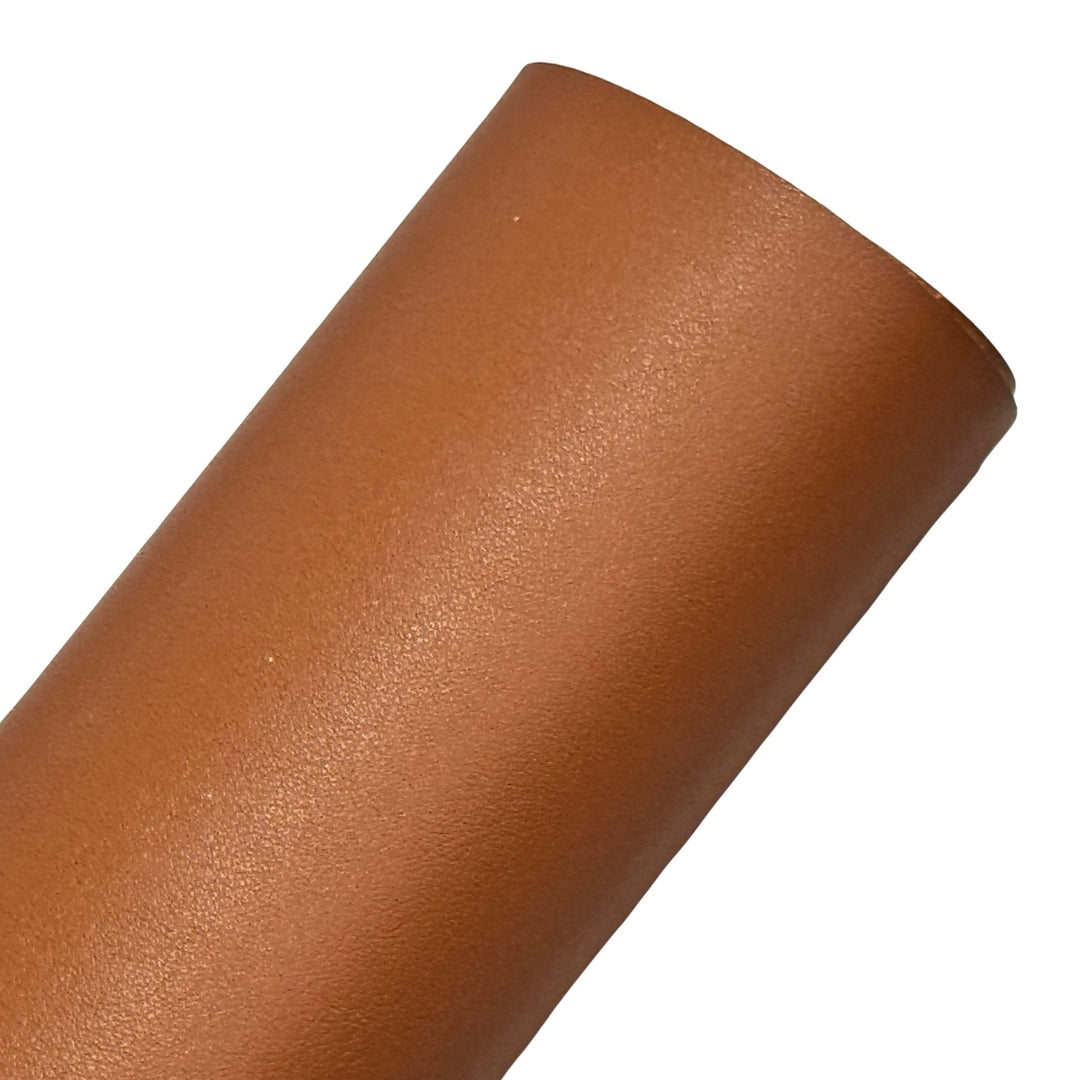Tan Brown Thick Smooth Leatherette  - Thick 1.2mm - great for School Bows