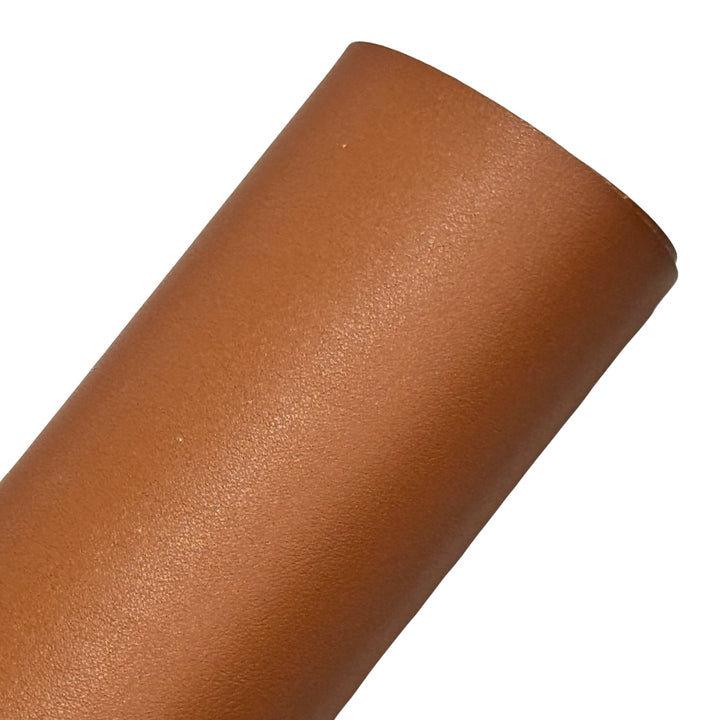 Tan Brown Thick Smooth Leatherette  - Thick 1.2mm - great for School Bows