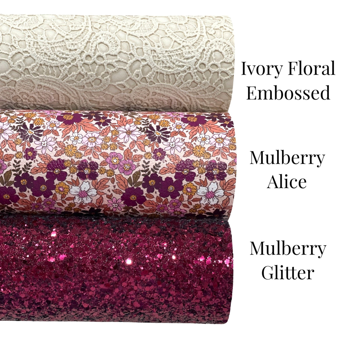 Mulberry Alice Glitter Leatherette Bundle