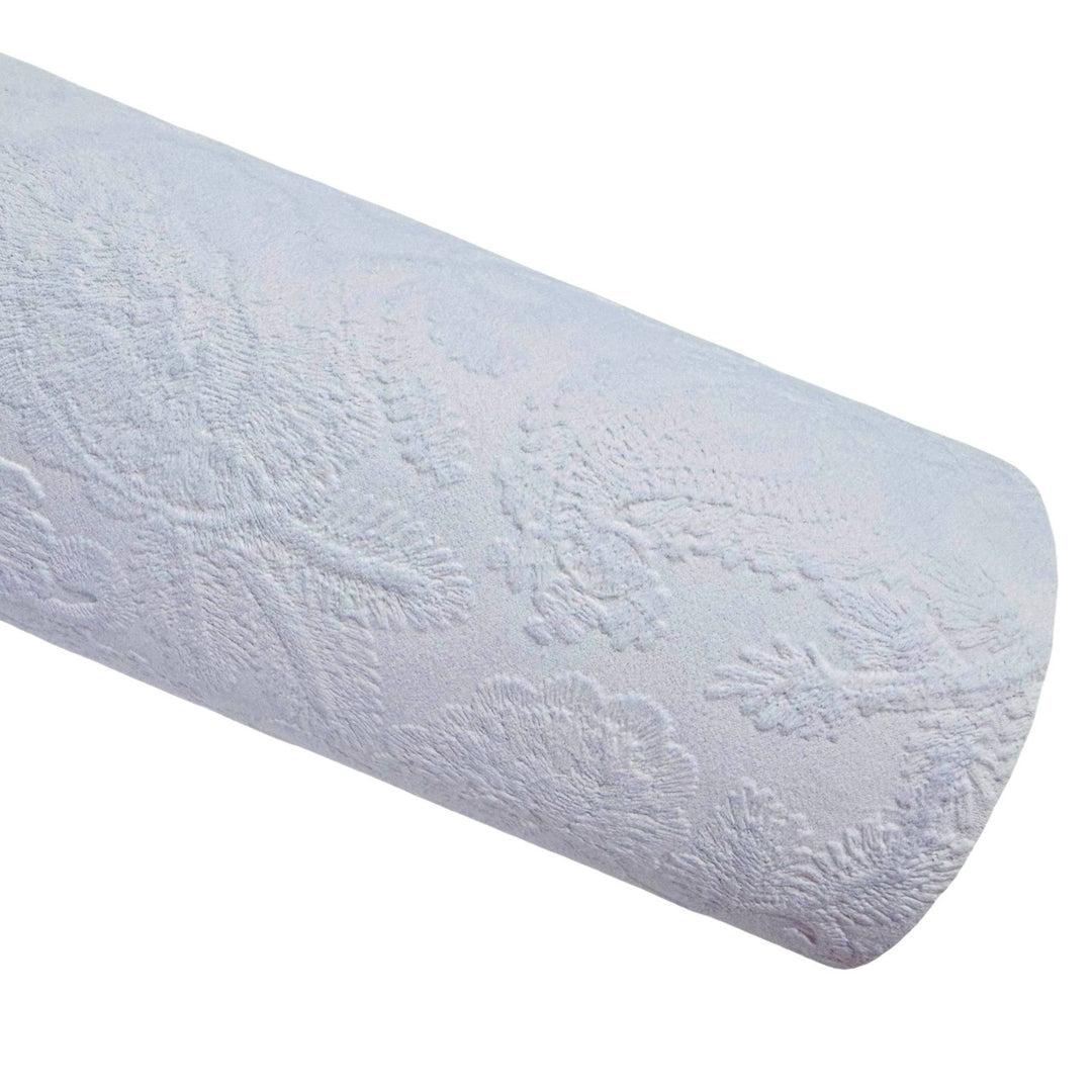 Baby Purple Embossed Floral Filigree Leatherette
