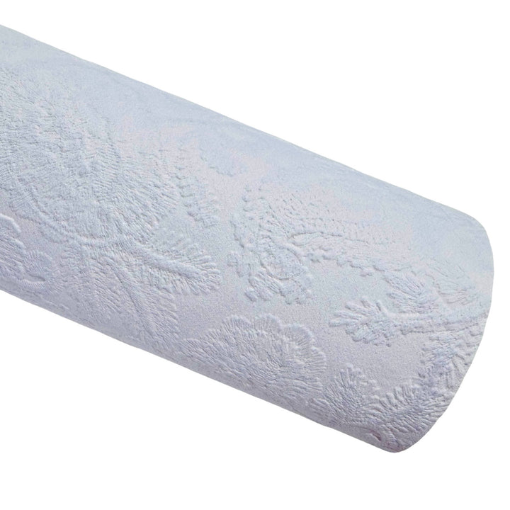 Baby Purple Embossed Floral Filigree Leatherette