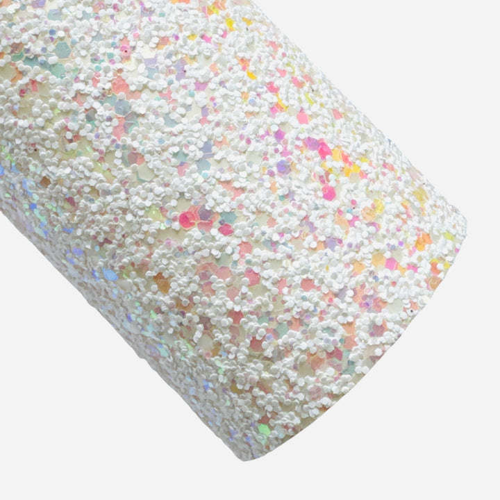 White Fairy Dust Pastel Chunky Glitter